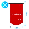 Sac impermeabil 30 L THUNDER roșu