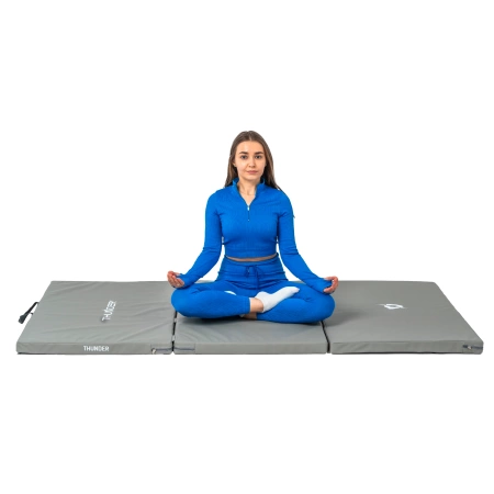 Saltea de gimnastică gri 197x100x5 THUNDER