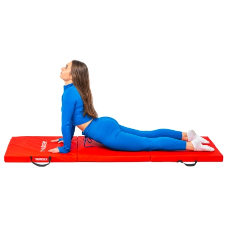 Saltea de gimnastică roșie 180x60x4 THUNDER