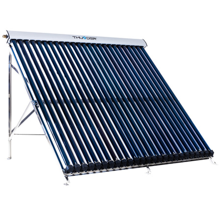 Set solar cu un colector cu 25 de tuburi de vid fără cablu solar și fără rezervor