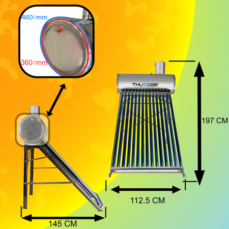 Colector solar nepresurizat cu rezervor THUNDER 150 L