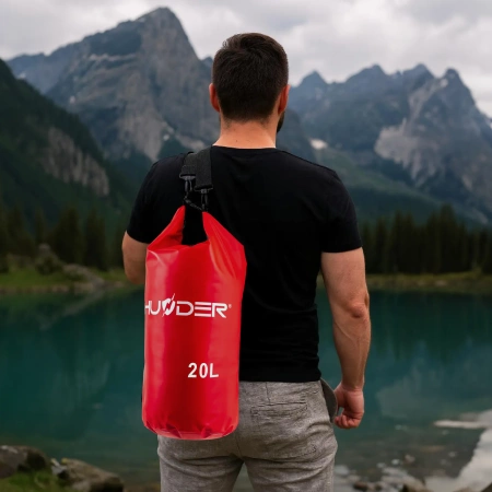 Sac impermeabil 20 L THUNDER roșu