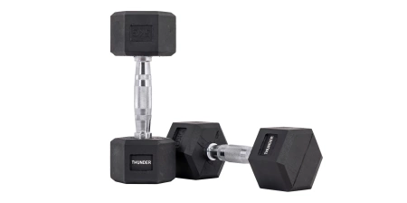 Haltér hexagonal 5 kg THUNDER