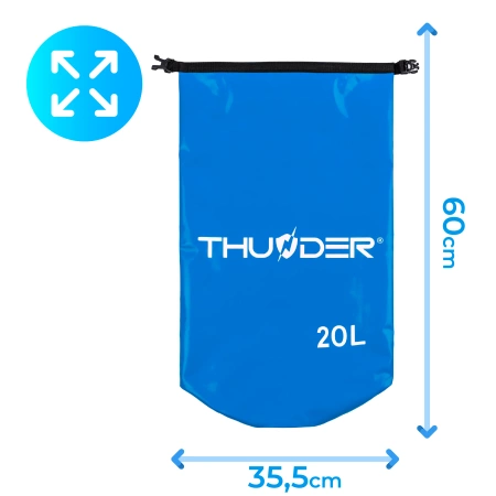 Sac impermeabil 20 L THUNDER albastru