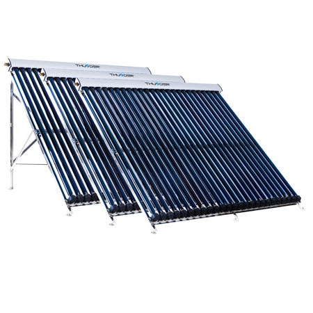 Kit solar cu 3 colectoare vidate de 25 de tuburi, fără cablu solar și fără rezervor