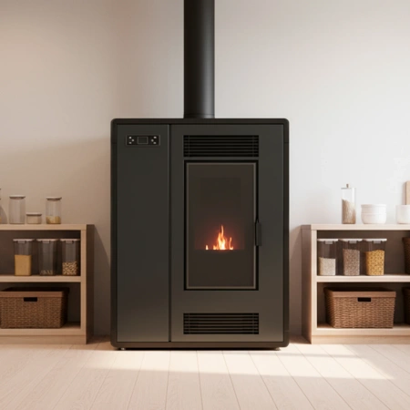 Sobă pe peleți ARIA BLACK 12 kW 
