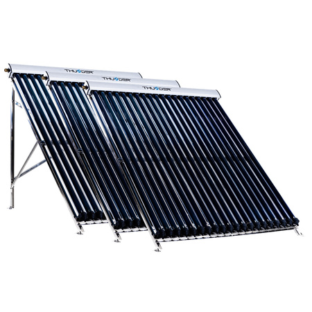 Kit solar cu 3 colectoare vidate de 20 de tuburi, fără cablu solar și fără rezervor