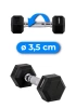 Ganteră hexagonală 2.5 kg THUNDER 