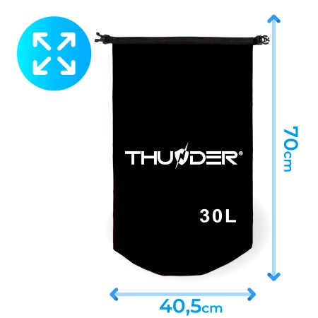 Sac impermeabil 30 L THUNDER negru