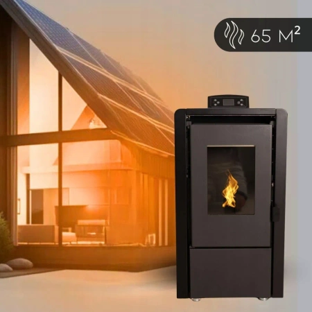 Sobă pe peleți LEYLA BLACK 6,3 kW