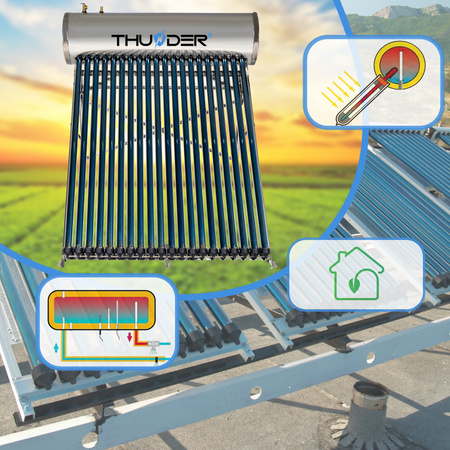 Colector solar presurizat cu rezervor THUNDER 200 L