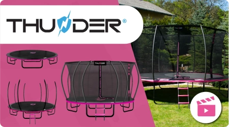 Trambulină THUNDER INSIDE ULTRA 16FT (488 cm) PINK