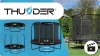 Trambulină THUNDER INSIDE ELITE 6FT (183 cm) NEGRU