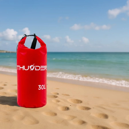 Sac impermeabil 30 L THUNDER roșu