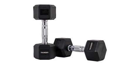 Haltér hexagonal 7,5 kg THUNDER