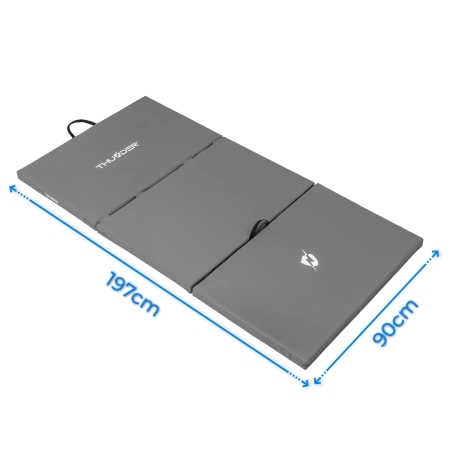 Saltea de gimnastică gri 197x100x5 THUNDER