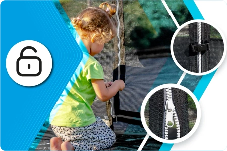 Trambulină THUNDER INSIDE ELITE 6FT (183 cm) NEGRU