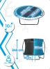 Trambulină THUNDER INSIDE ULTRA 10FT (305 cm) BLUE