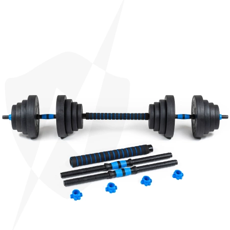 GYM-03 2x20 kg gantere reglabile din bitum 