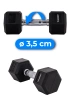 Haltér hexagonal 7,5 kg THUNDER