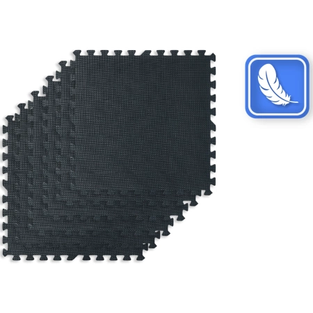 Placă puzzle pentru exerciții neagră 60x60cm THUNDER