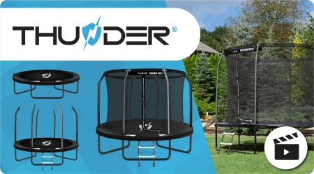 Trambulină THUNDER INSIDE ELITE 8FT (244 cm) BLACK