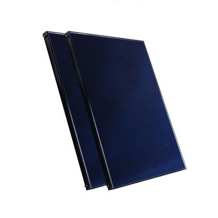 Kit solar cu 2 panouri solare plate de 2,5 m², fără cablu solar și fără rezervor