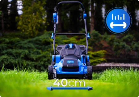Mașină de tuns iarba cu acumulator Hexwelt HW-KA-40 40cm 40V 8Ah