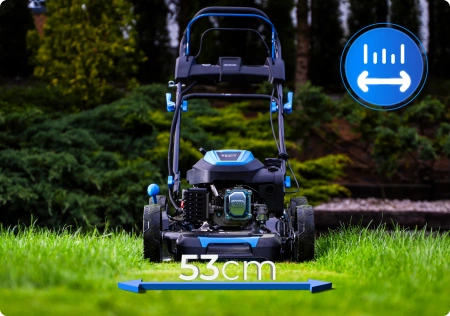 Mașină de tuns iarba pe benzină Hexwelt HW-KS-224 53cm 4,4kW cu autopropulsie