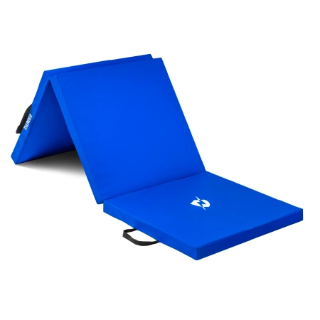 Saltea de gimnastică albastră 180x60x5 THUNDER
