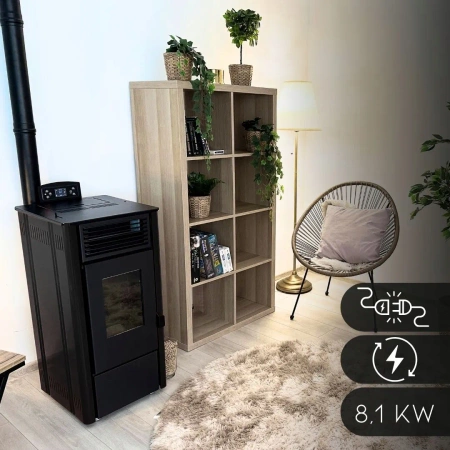Sobă pe peleți SOPHIA BLACK 8,1 kW 