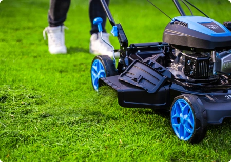 Mașină de tuns iarba pe benzină Hexwelt HW-KS-150 46cm 2,6kW cu autopropulsie