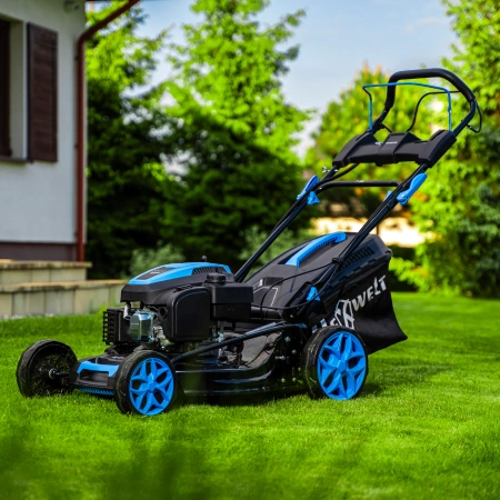 Mașină de tuns iarba pe benzină Hexwelt HW-KS-224 53cm 4,4kW cu autopropulsie