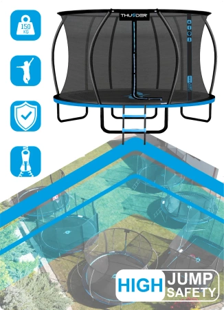 Trambulină THUNDER INSIDE ULTRA 14FT (427 cm) BLUE