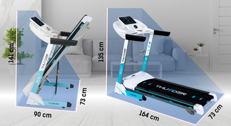 Bandă de alergare electrică THUNDER REACT-S-WHITE