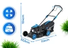 Mașină de tuns iarba pe benzină Hexwelt HW-KS-150 46cm 2,6kW cu autopropulsie