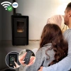 Sobă pe peleți LEYLA BLACK 6,3 kW