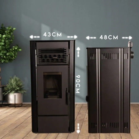 Sobă pe peleți SOPHIA BLACK 8,1 kW 