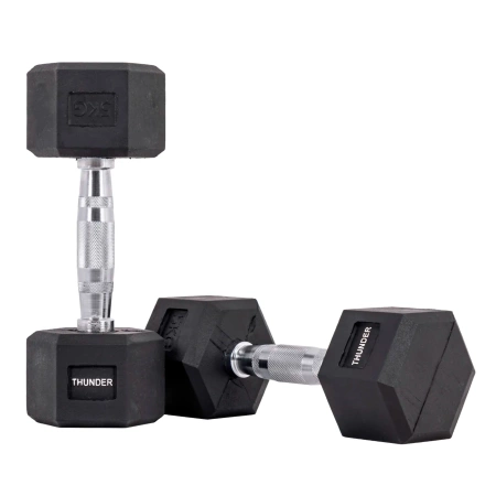 Haltér hexagonal 5 kg THUNDER