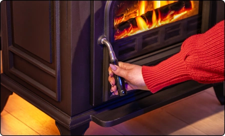 Sobă de fontă pe lemne MITRA 7 kW 