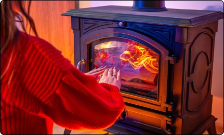 Sobă de fontă pe lemne WESTA 17 kW
