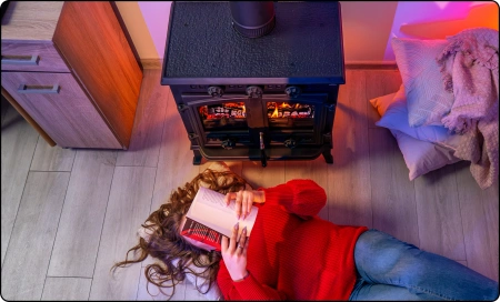 Sobă de fontă pe lemne ATAR 10 kW