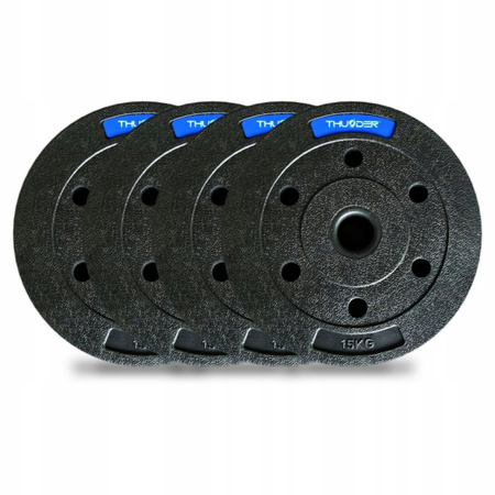 Set de greutăți bituminoase THUNDER 4x15 kg