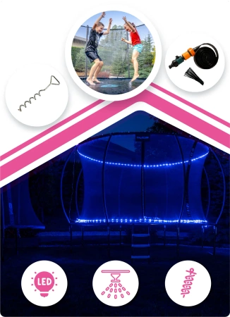 Trambulină THUNDER INSIDE ULTRA 14FT (427 cm) PINK