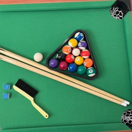 Masă de jocuri rotativă 3-în-1 din lemn THUNDER SMART