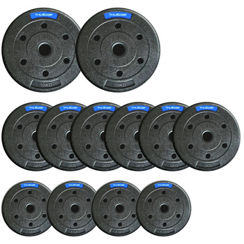 Set de greutăți bituminoase marca THUNDER 2x10 kg + 6x5 kg + 4x2,5 kg