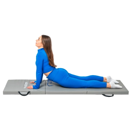 Saltea de gimnastică gri 180x60x5 THUNDER