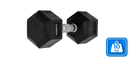 Ganteră hexagonală 10 kg THUNDER