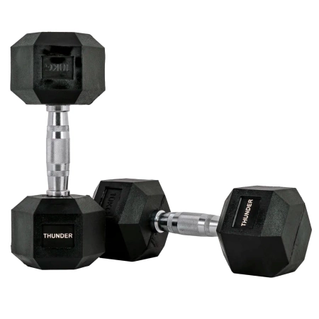 Ganteră hexagonală 10 kg THUNDER