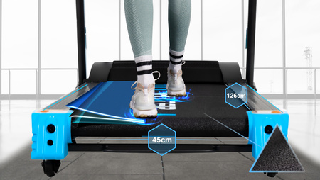 Bandă de alergare electrică THUNDER REACT-DS-TFT-BLACK